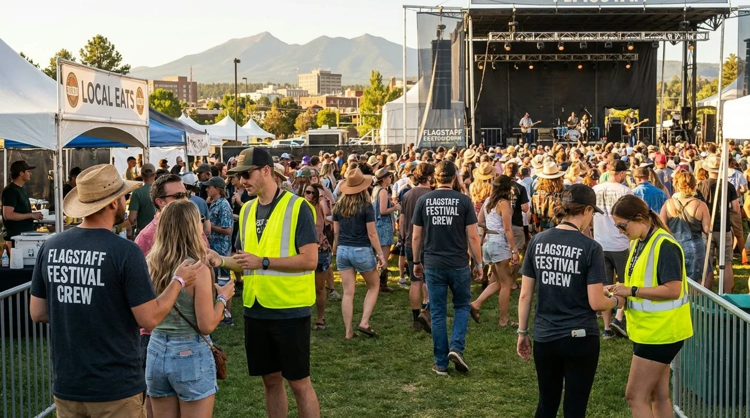 Diverse event types requiring staffing in Flagstaff