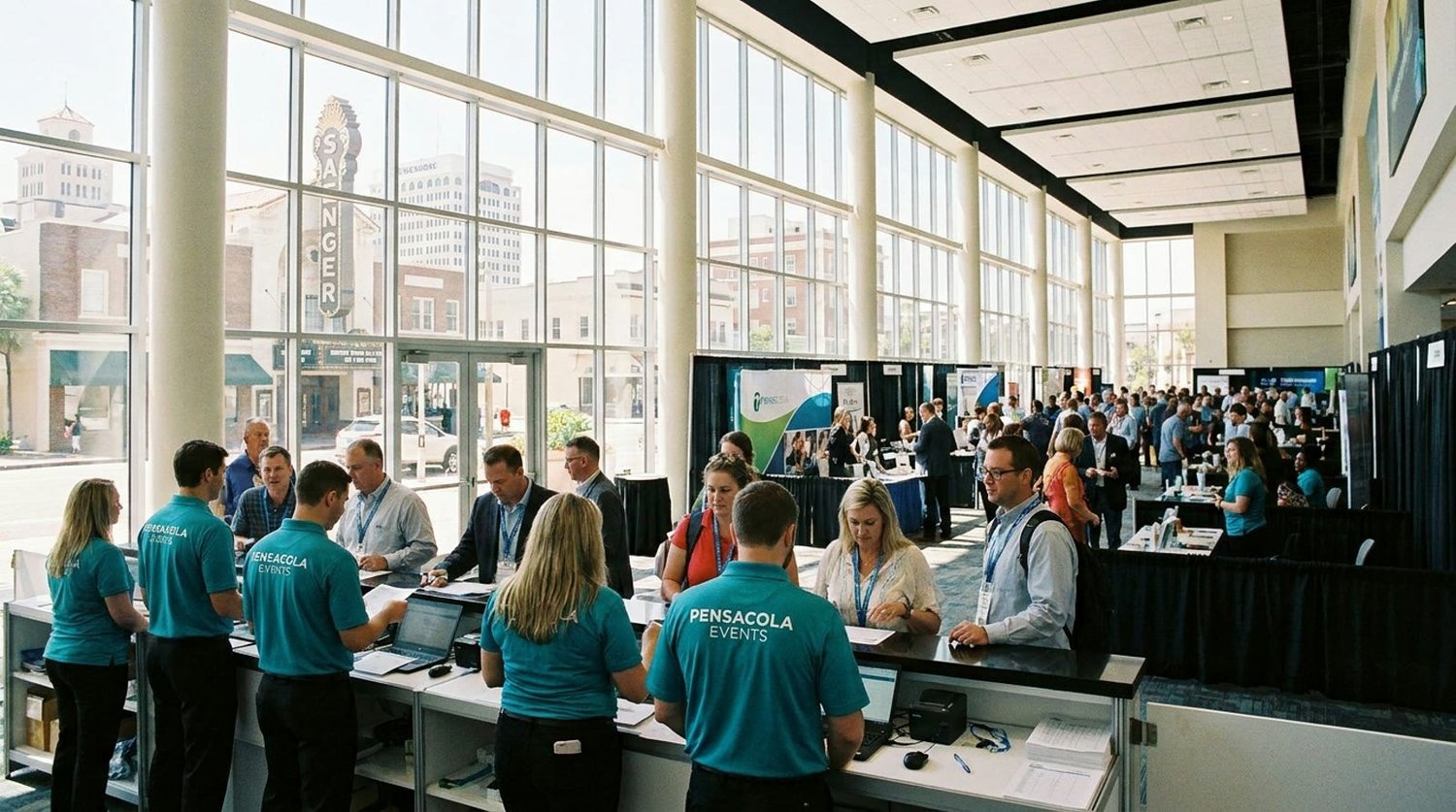Event staffing and convention setup in Pensacola