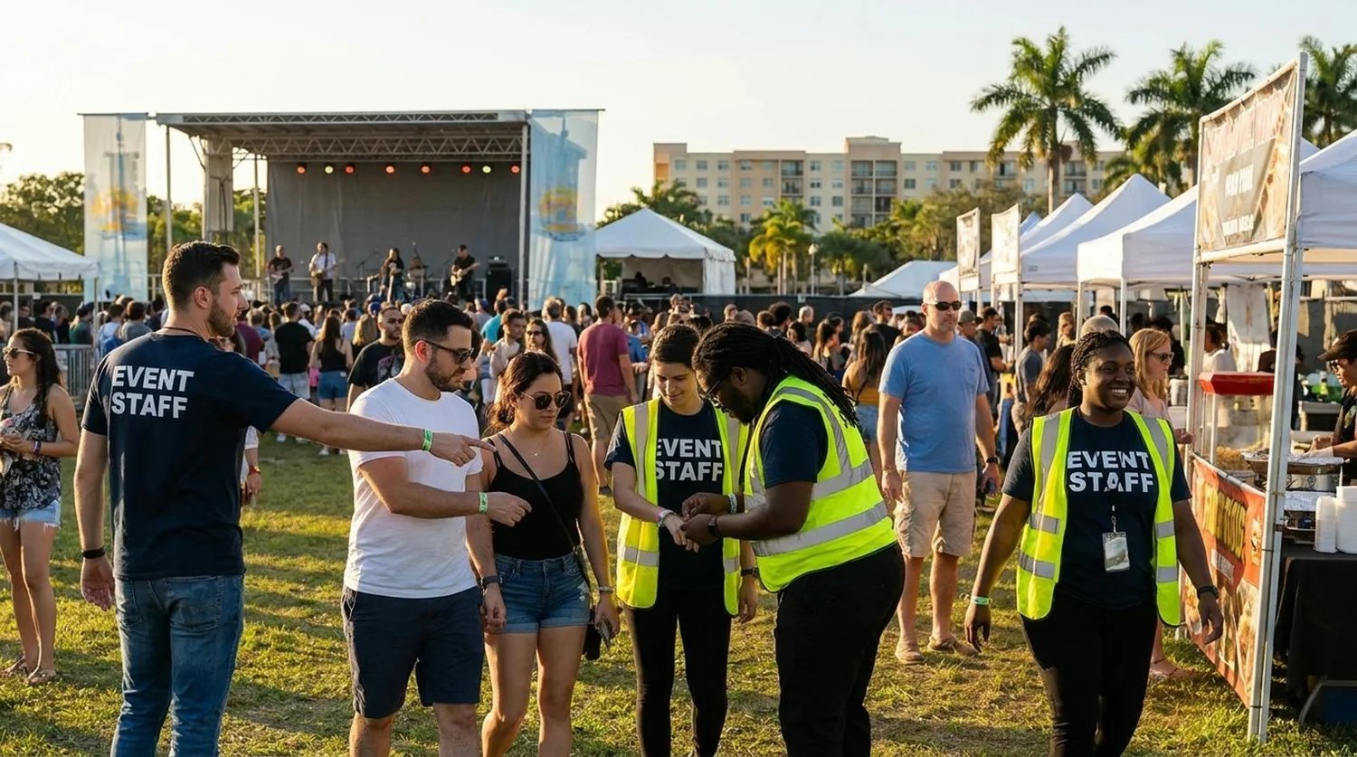 Diverse event types requiring staffing in Pembroke Pines