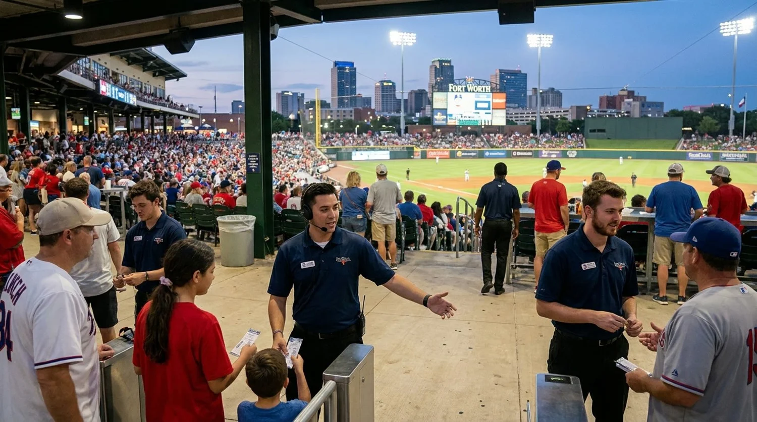 Large event venue requiring professional staffing in Fort Worth