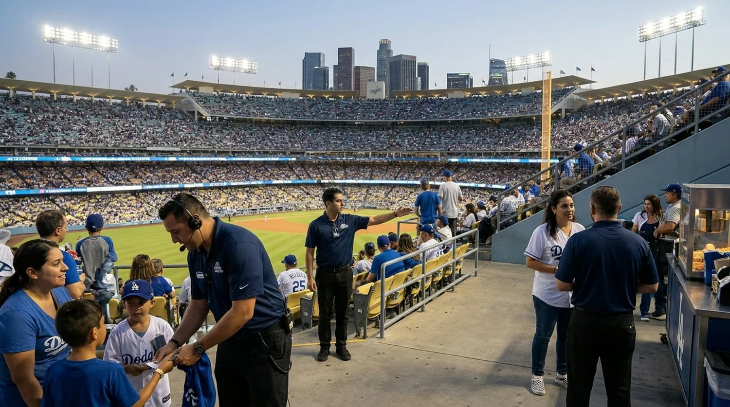 Large event venue requiring professional staffing in Los Angeles