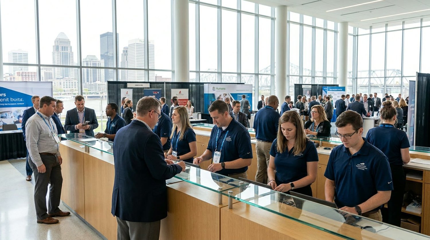 Event staffing and convention setup in Louisville