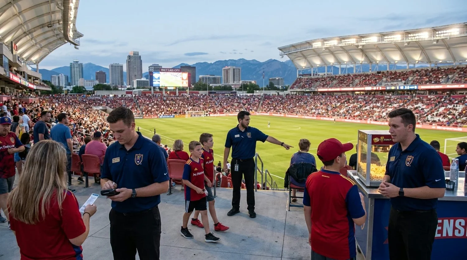 Large event venue requiring professional staffing in Salt Lake City