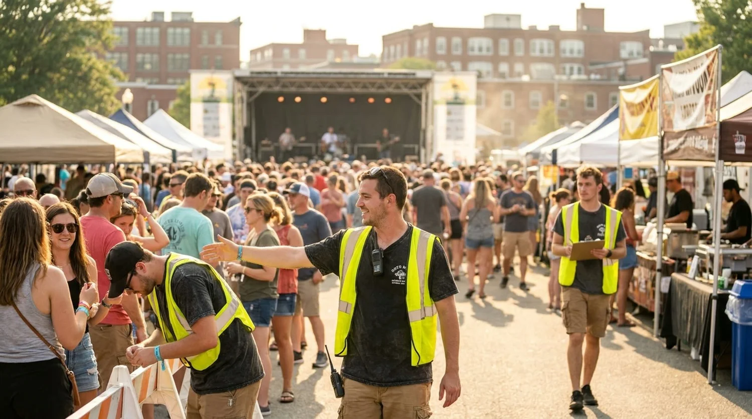 Diverse event types requiring staffing in Nashua