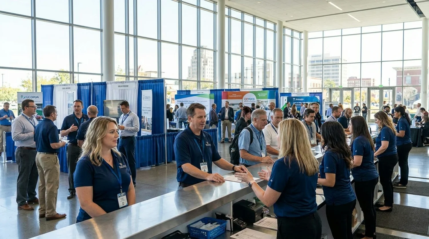 Event staffing and convention setup in Stockton
