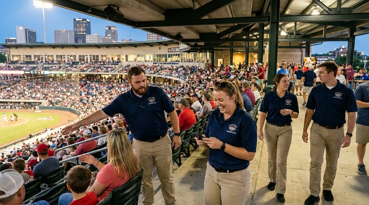 Large event venue requiring professional staffing in Little Rock