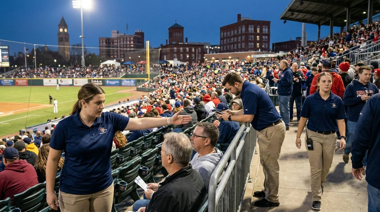 Large event venue requiring professional staffing in Springfield Ma