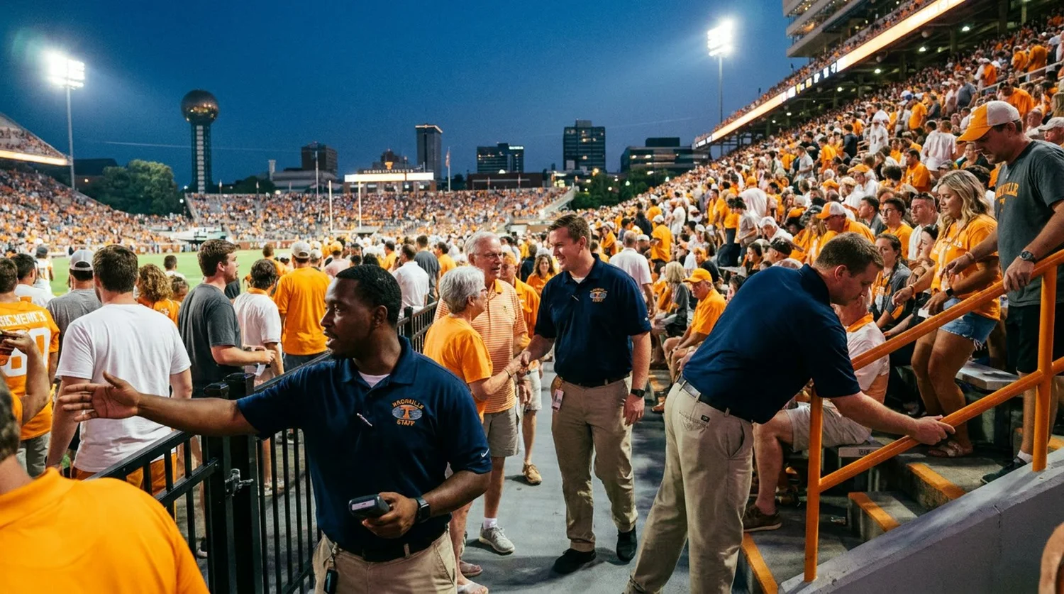 Large event venue requiring professional staffing in Knoxville