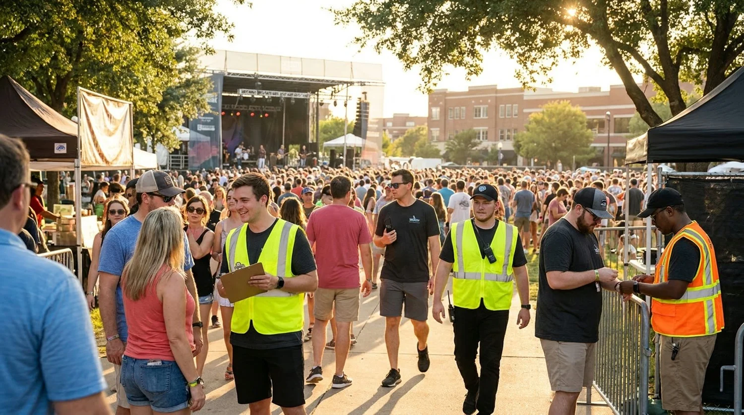Diverse event types requiring staffing in Mckinney