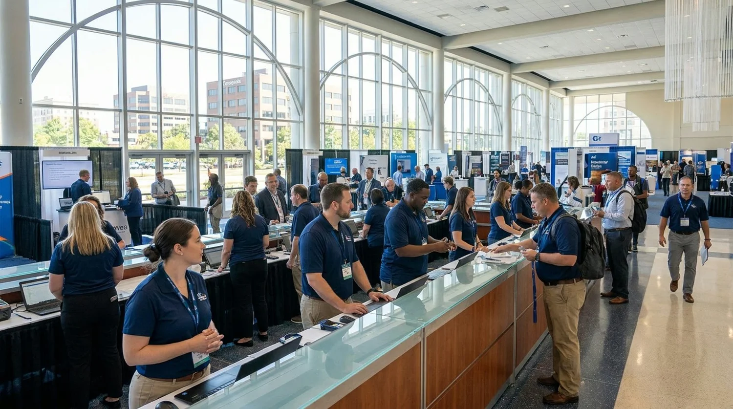 Event staffing and convention setup in Chesapeake