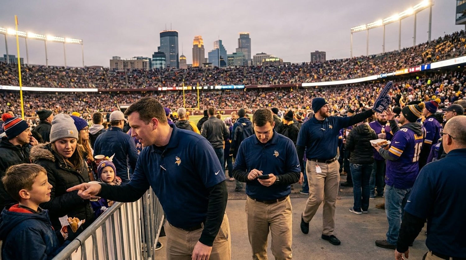 Large event venue requiring professional staffing in Minneapolis