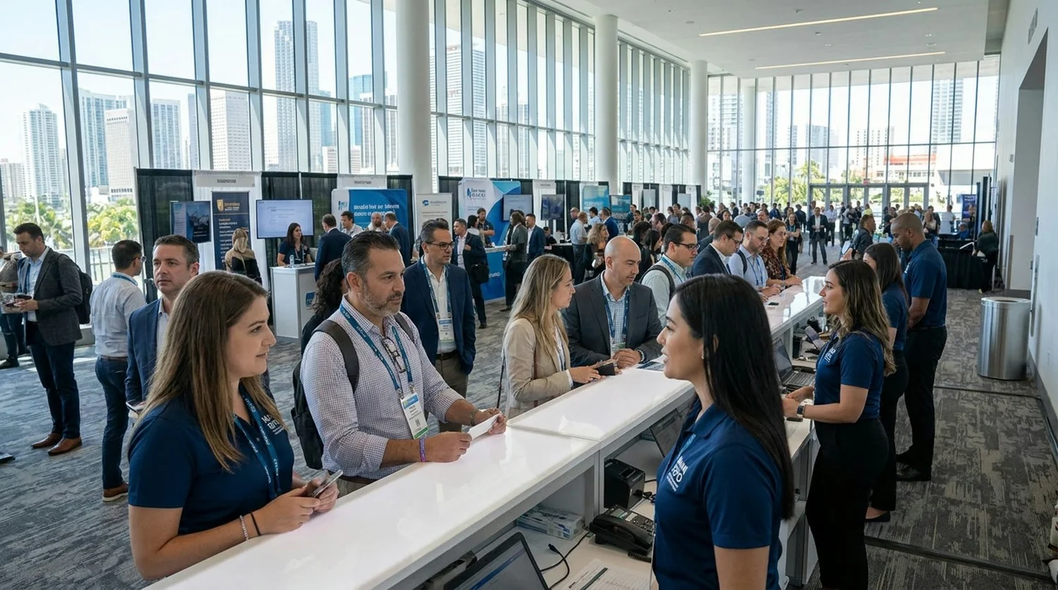 Event staffing and convention setup in Miami
