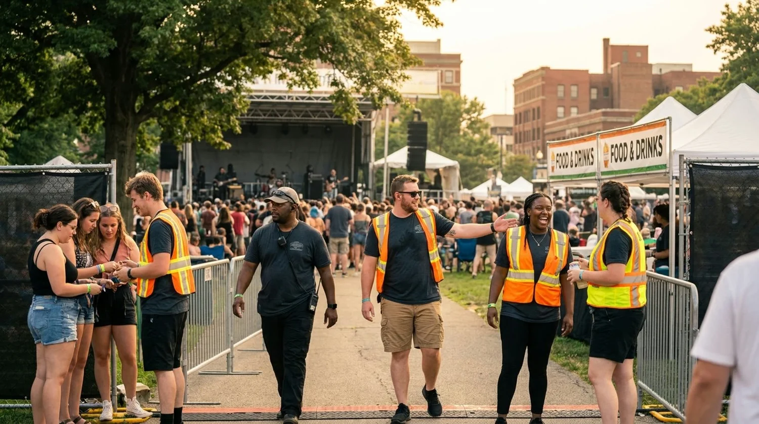 Diverse event types requiring staffing in Youngstown