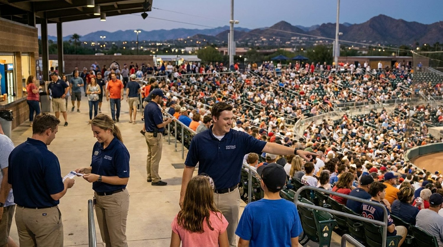 Large event venue requiring professional staffing in Scottsdale