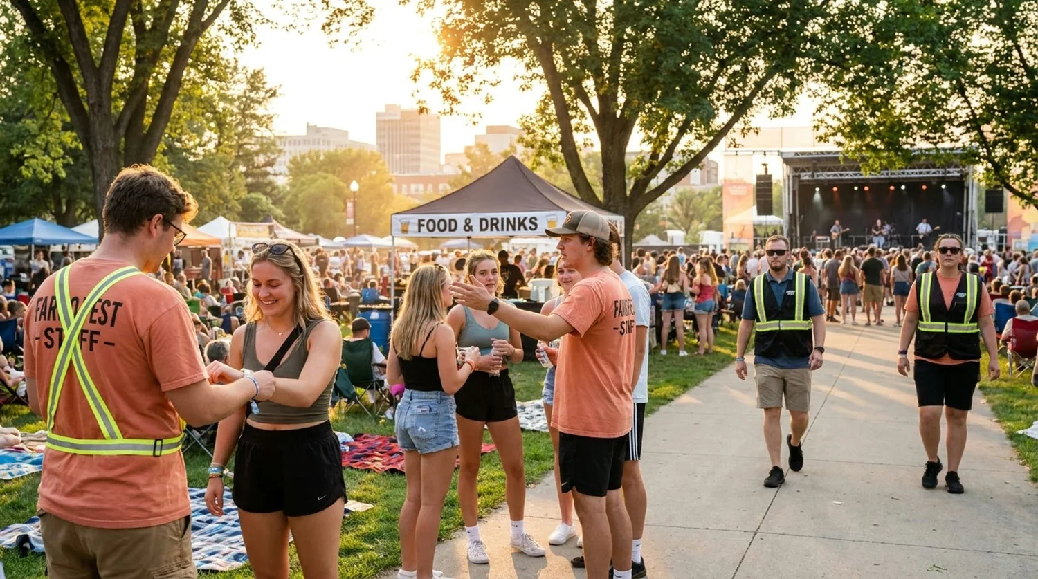 Diverse event types requiring staffing in Fargo