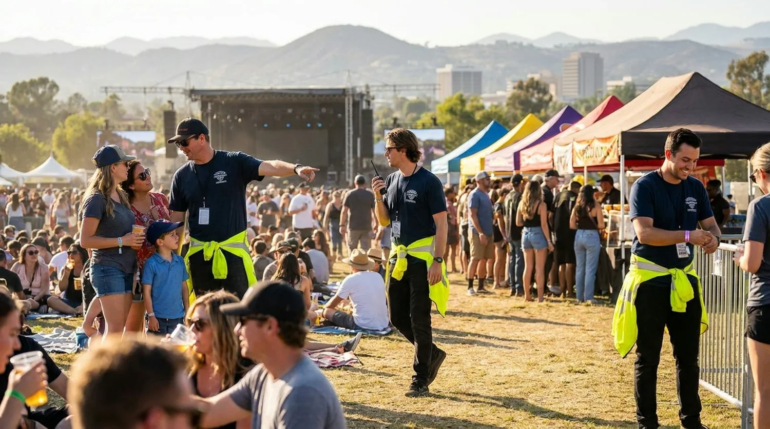 Diverse event types requiring staffing in Escondido