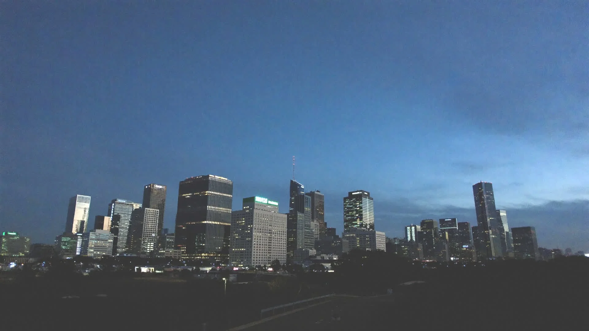 Downtown Bradenton skyline at dusk