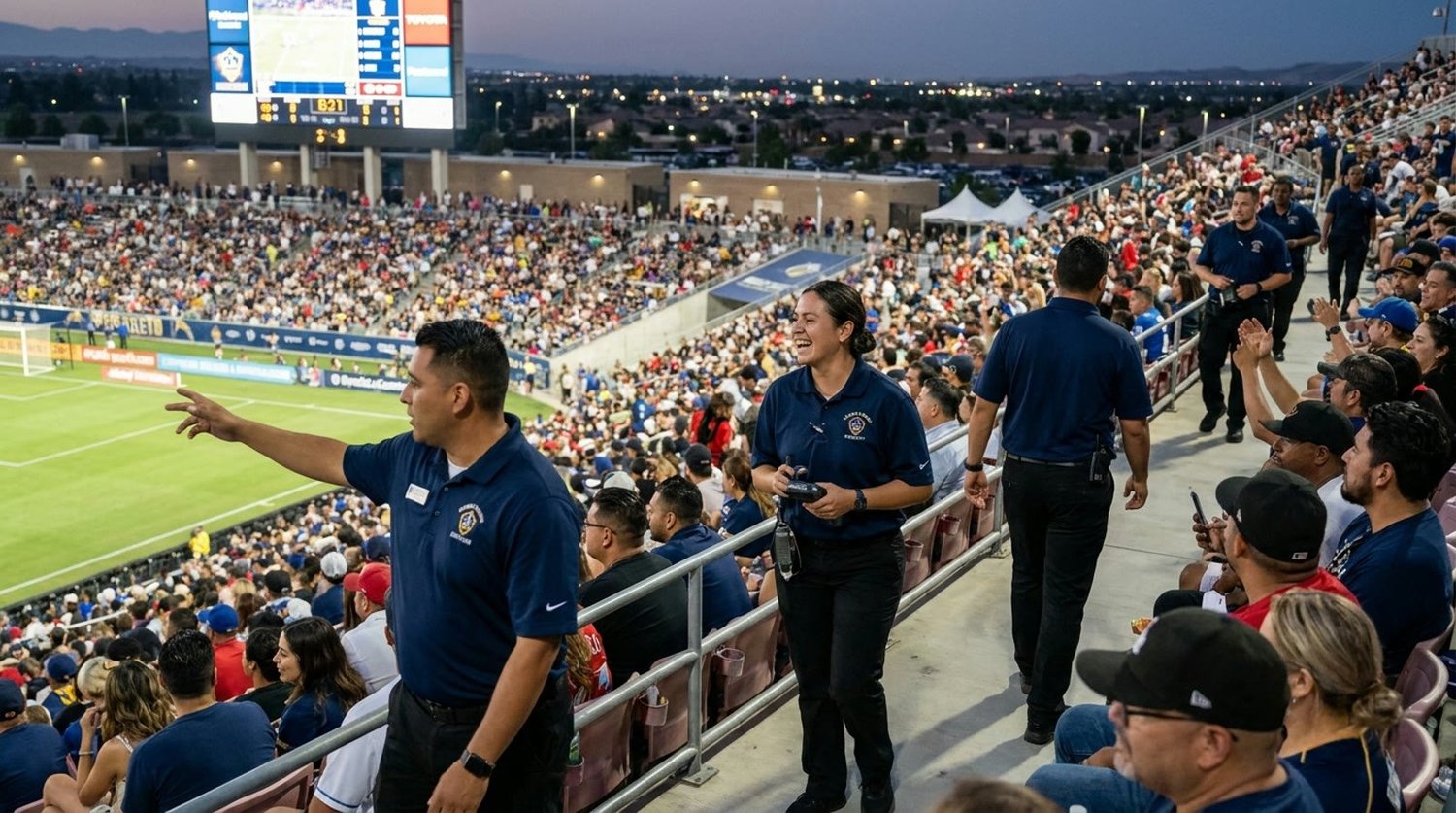 Large event venue requiring professional staffing in Moreno Valley