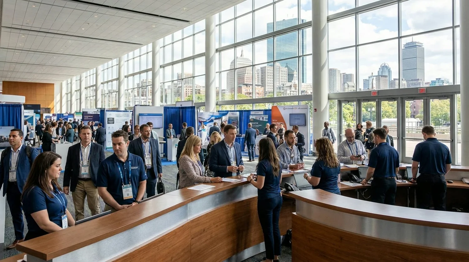 Event staffing and convention setup in Boston