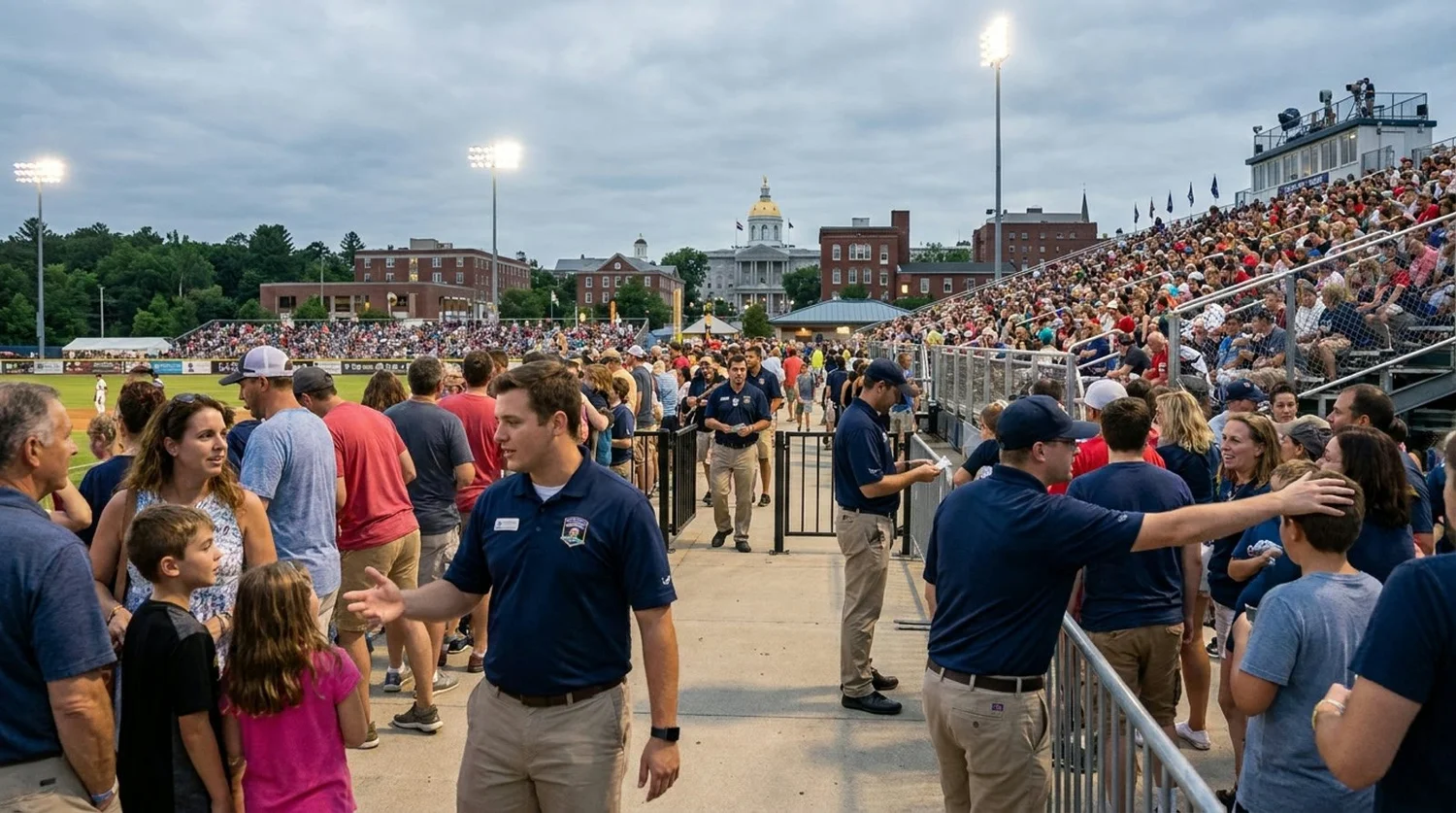Large event venue requiring professional staffing in Concord