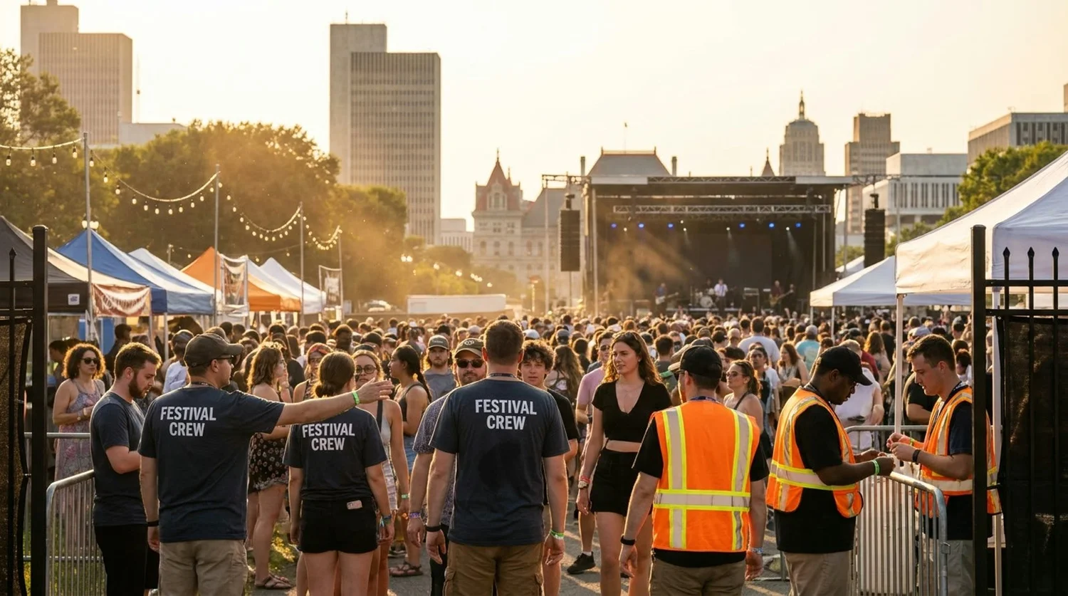 Diverse event types requiring staffing in Albany