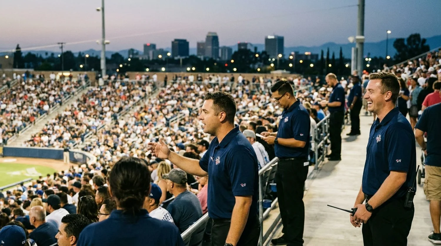 Large event venue requiring professional staffing in Corona