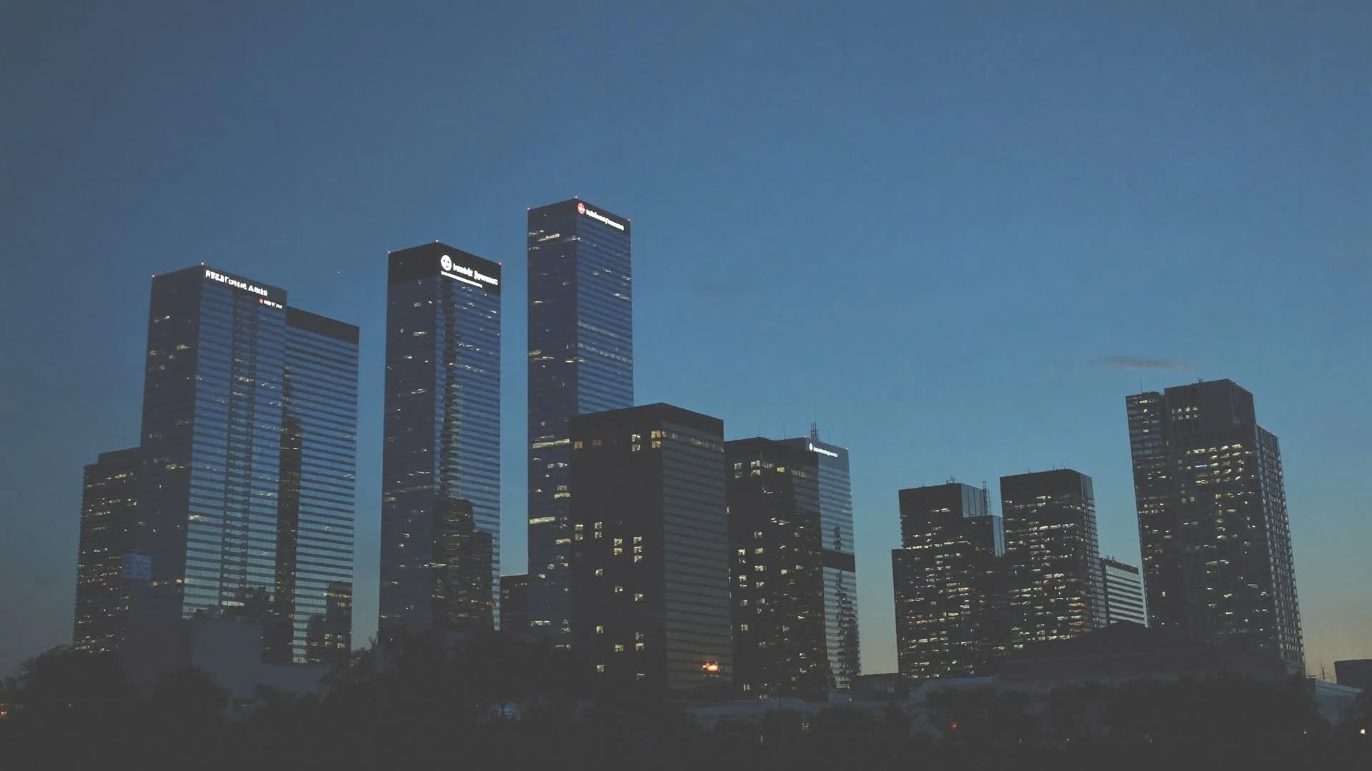 Downtown Fresno skyline at dusk