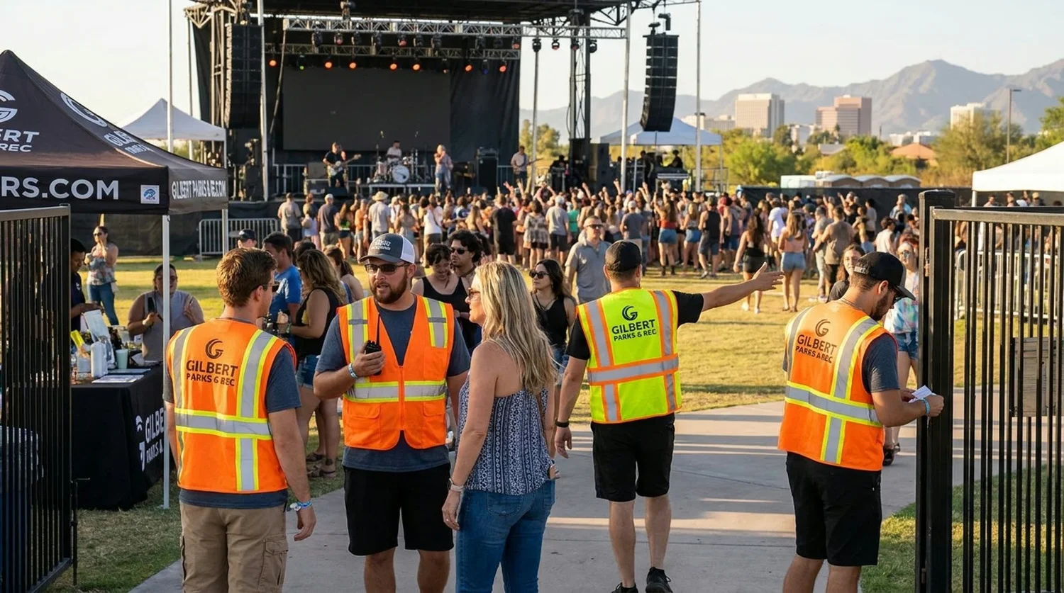 Diverse event types requiring staffing in Gilbert