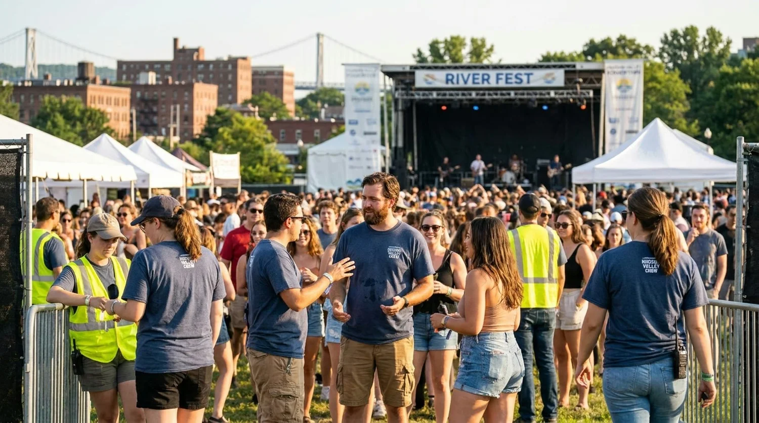Diverse event types requiring staffing in Poughkeepsie