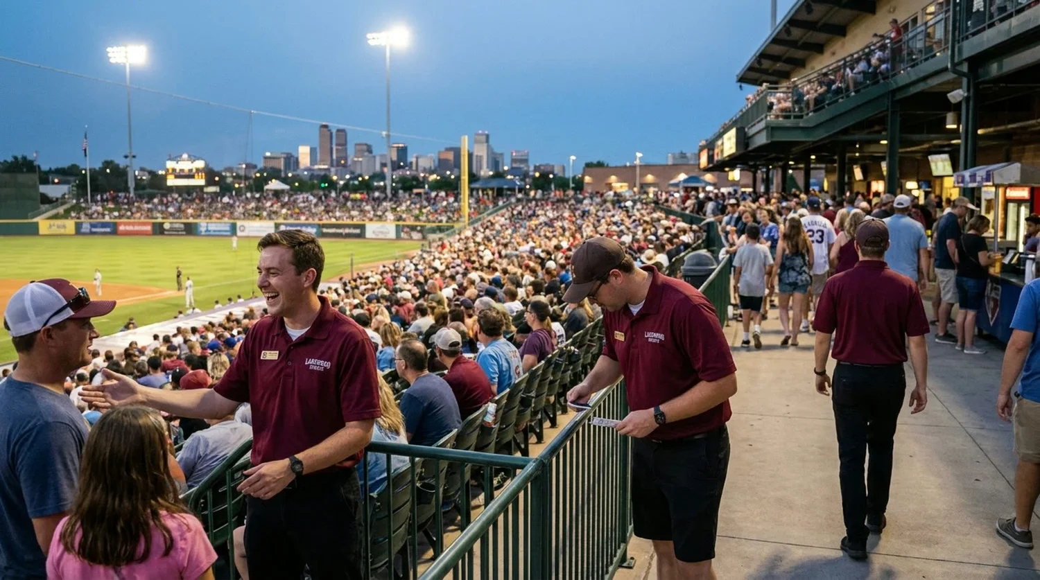 Large event venue requiring professional staffing in Lakewood