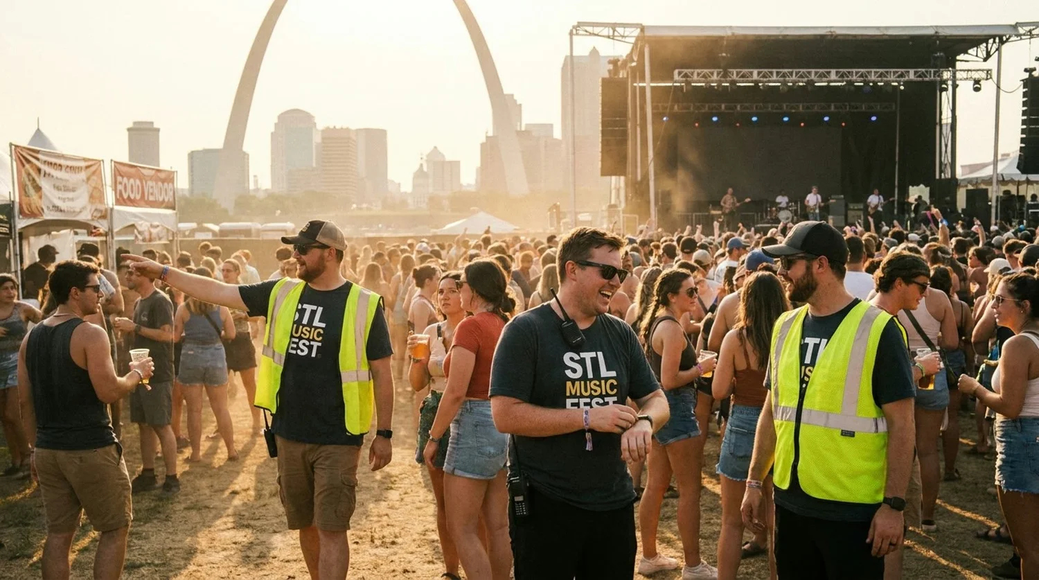 Diverse event types requiring staffing in St Louis