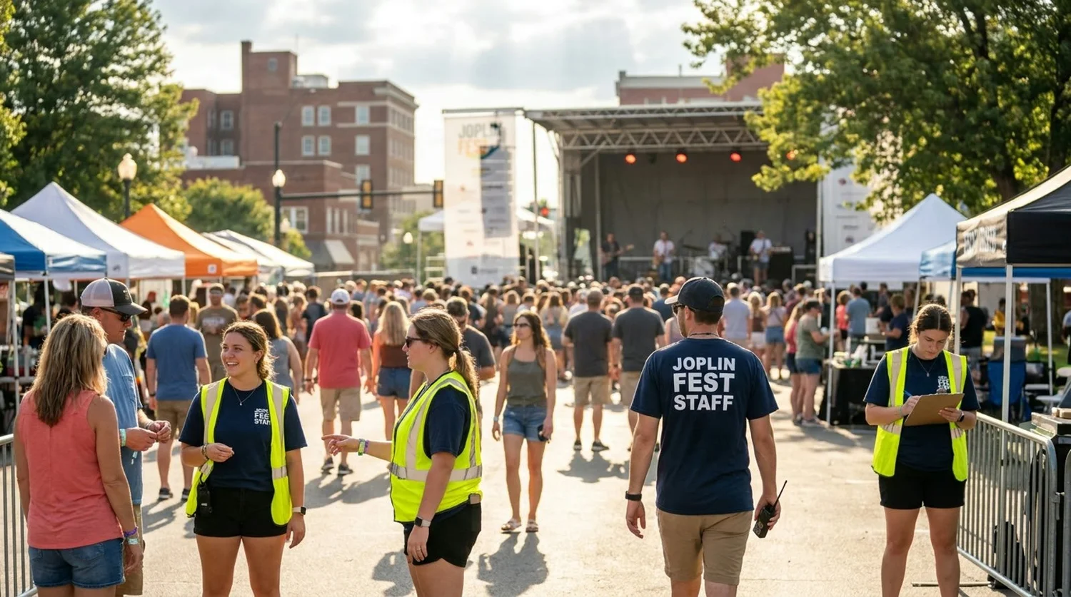 Diverse event types requiring staffing in Joplin
