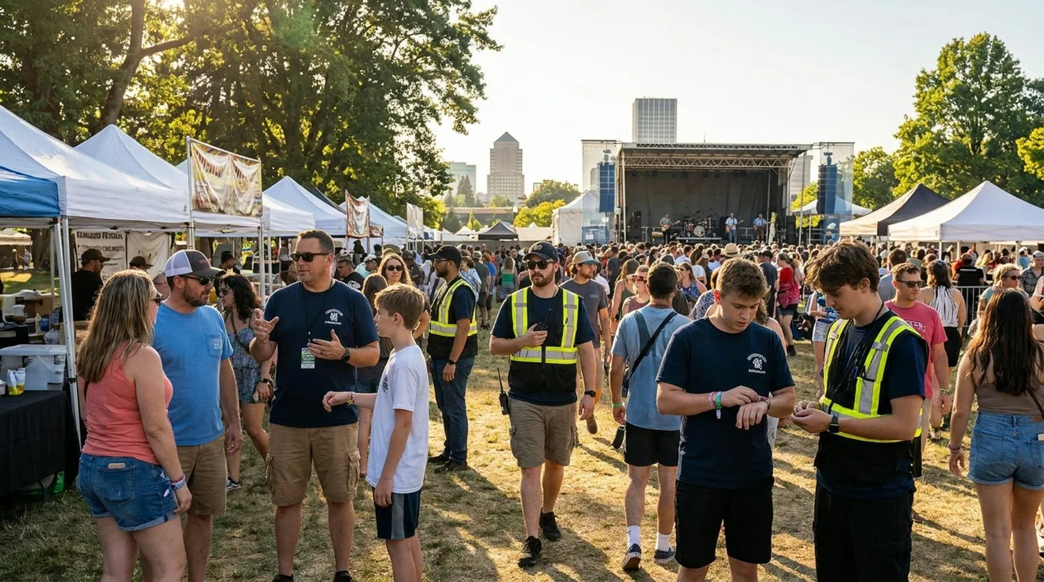 Diverse event types requiring staffing in Vancouver Wa