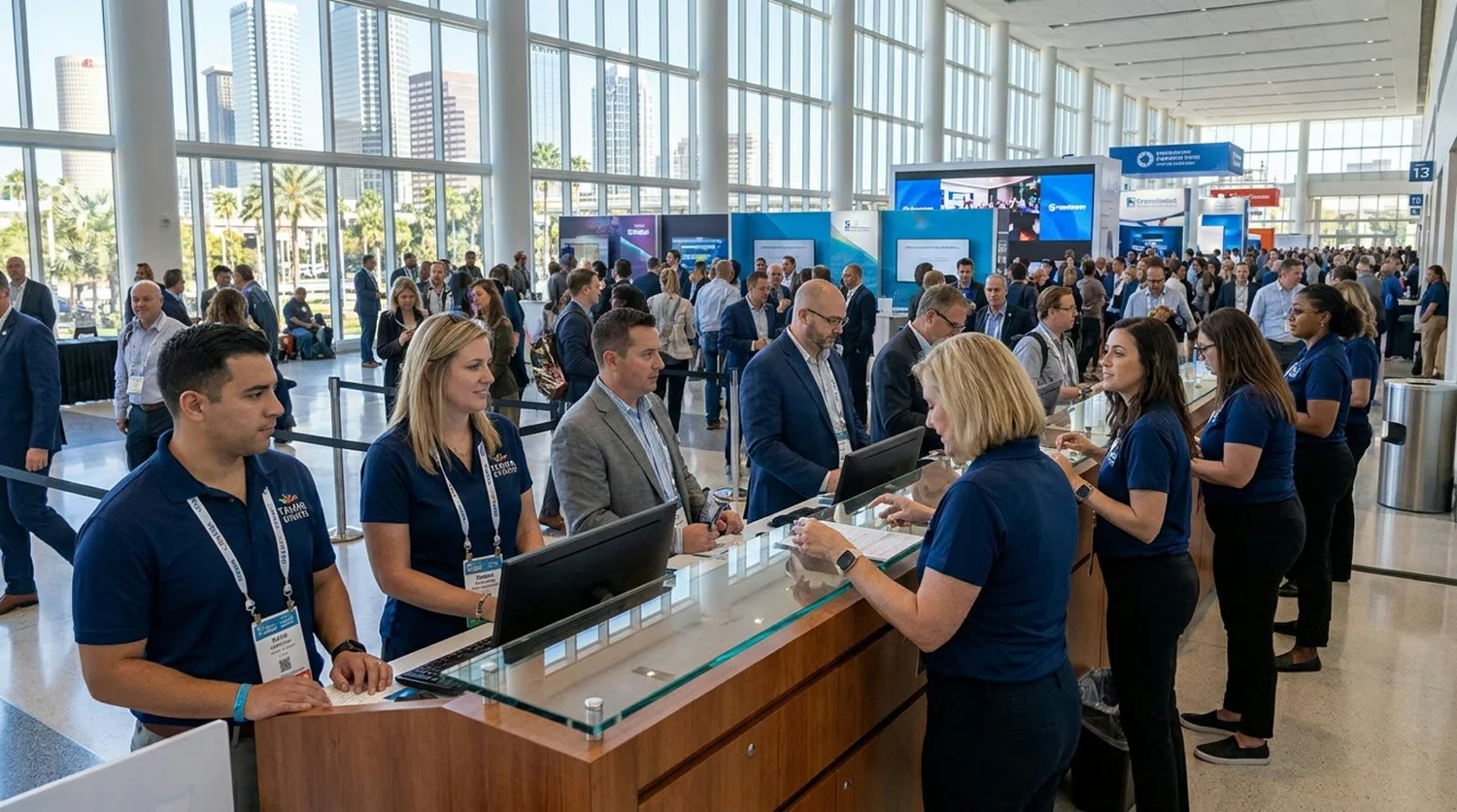 Event staffing and convention setup in Tampa