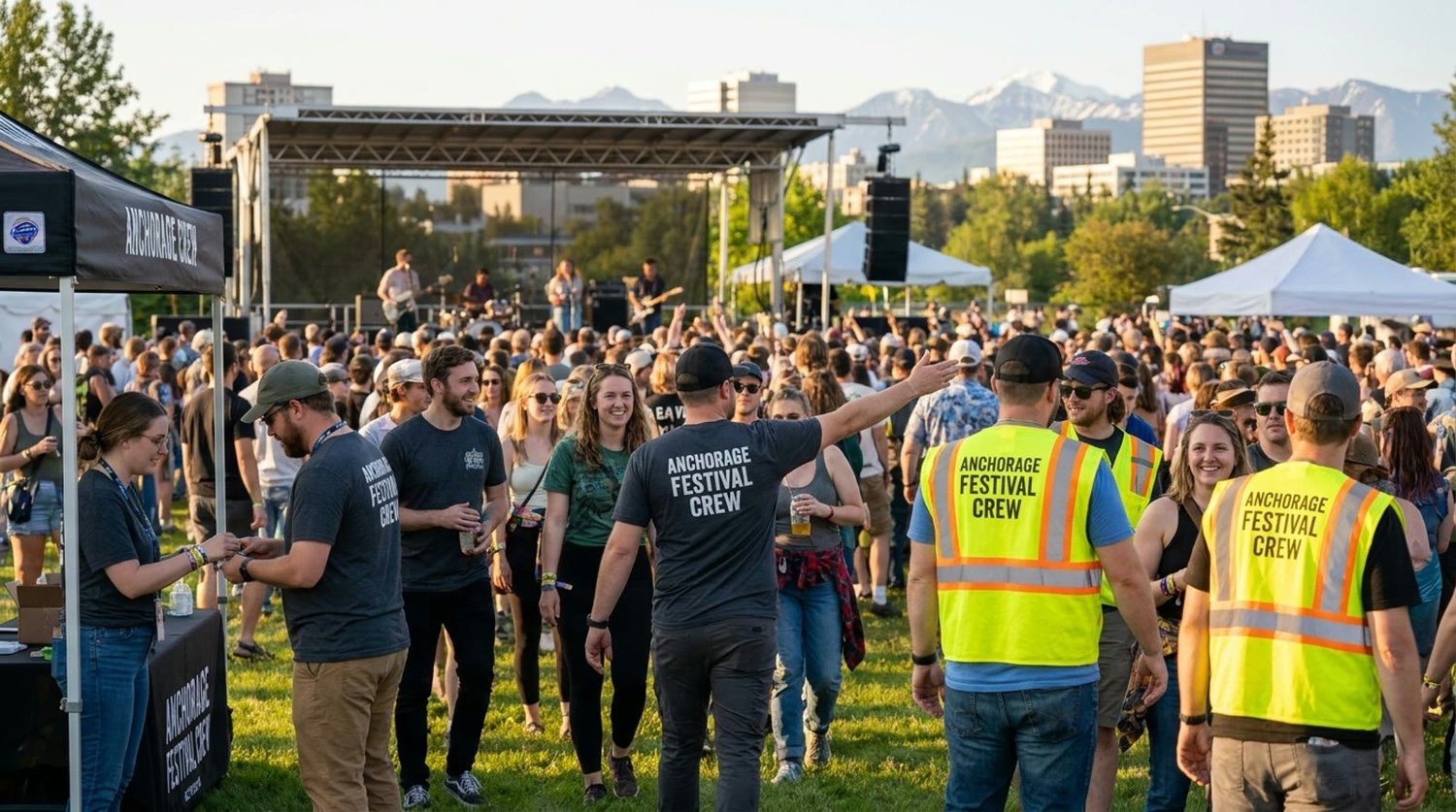 Diverse event types requiring staffing in Anchorage