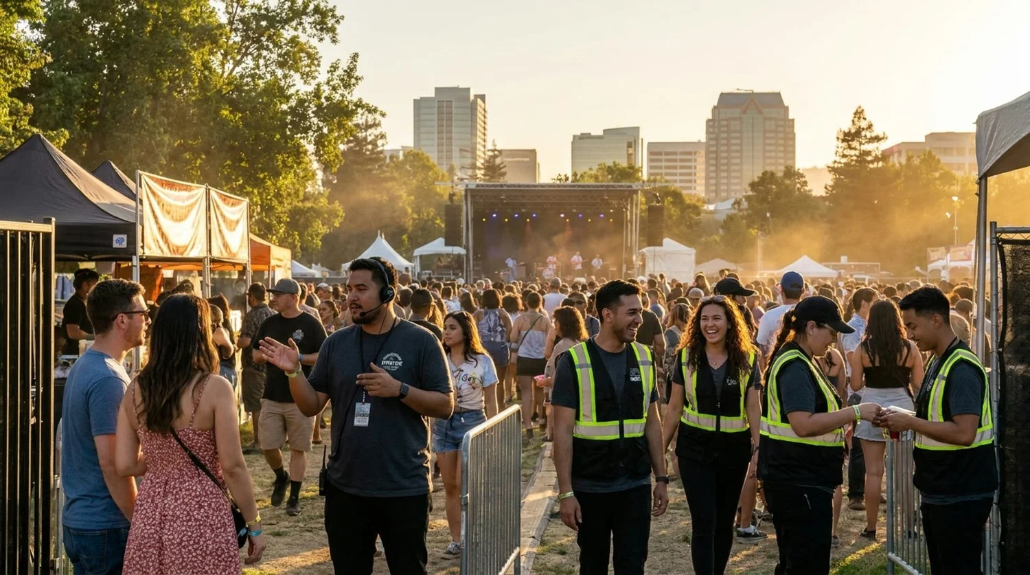 Diverse event types requiring staffing in San Jose