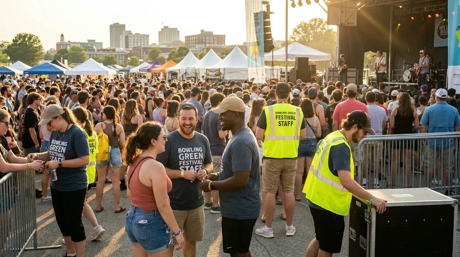 Diverse event types requiring staffing in Bowling Green