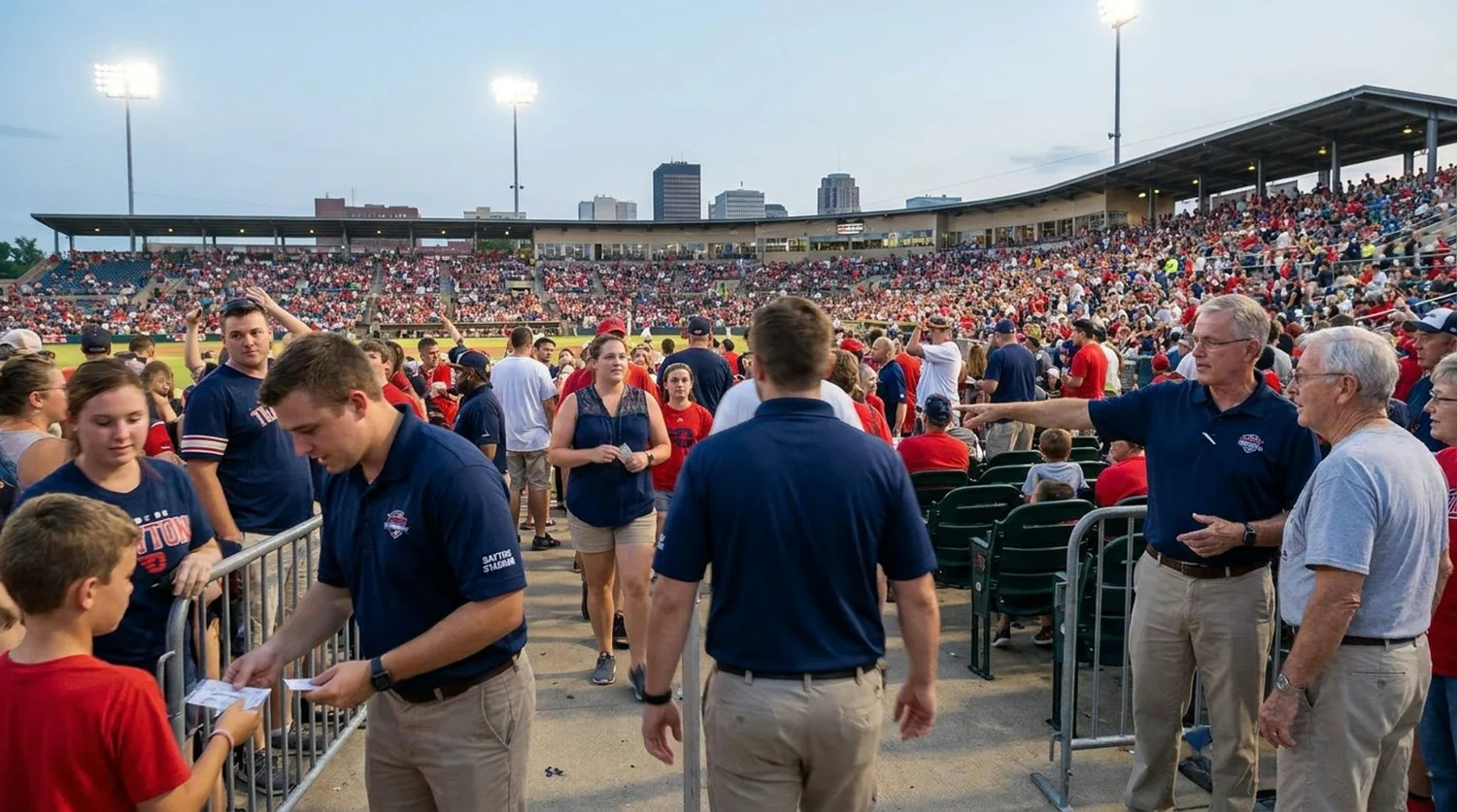 Large event venue requiring professional staffing in Dayton