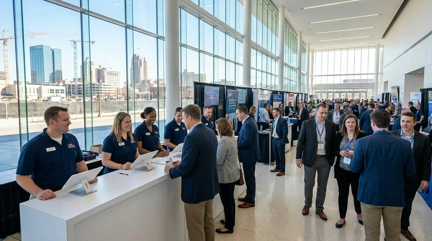 Event staffing and convention setup in Toledo