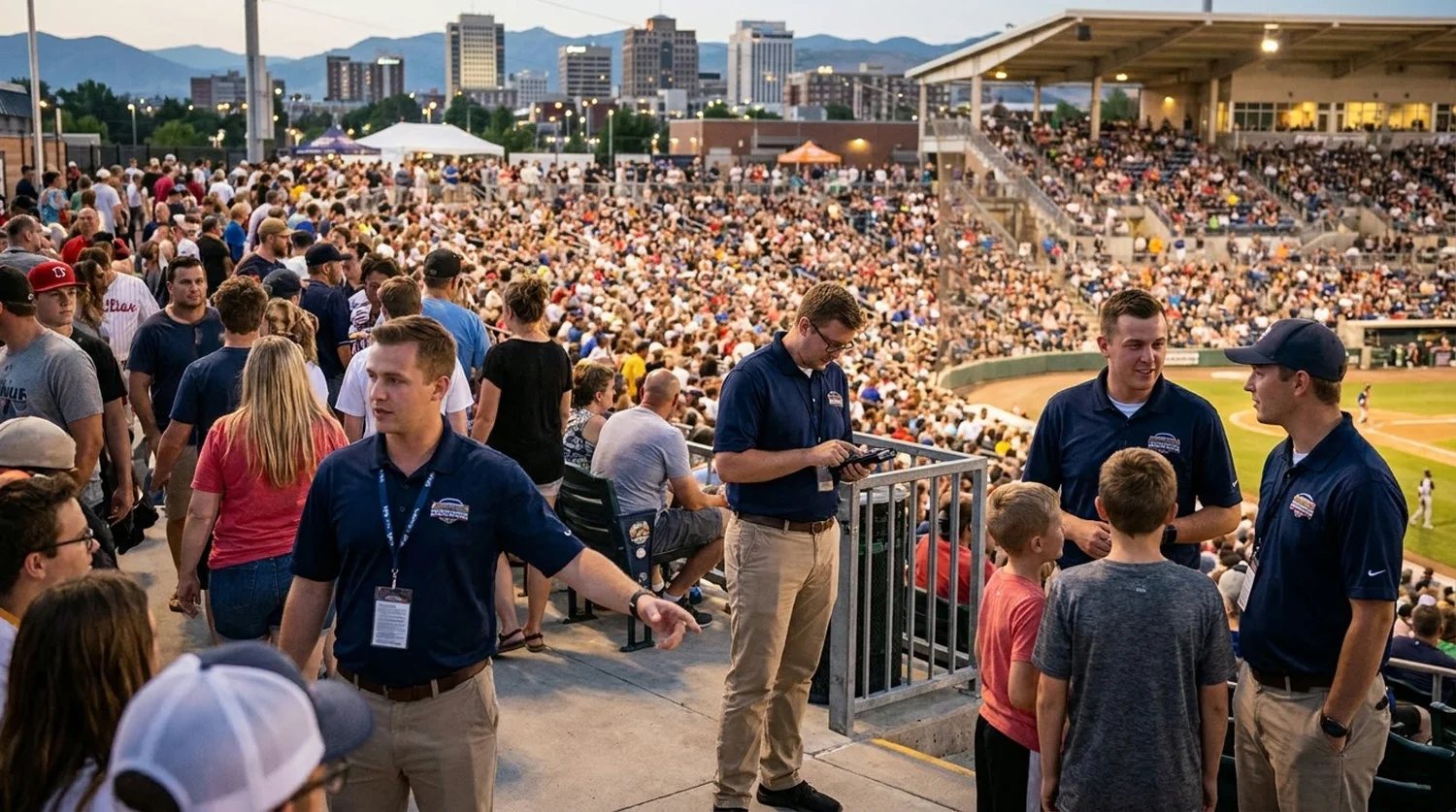 Large event venue requiring professional staffing in Ogden