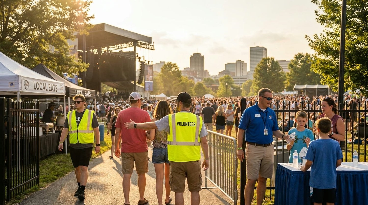 Diverse event types requiring staffing in Knoxville