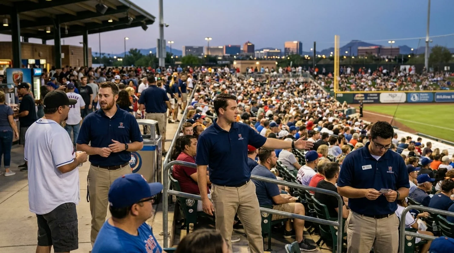 Large event venue requiring professional staffing in Chandler