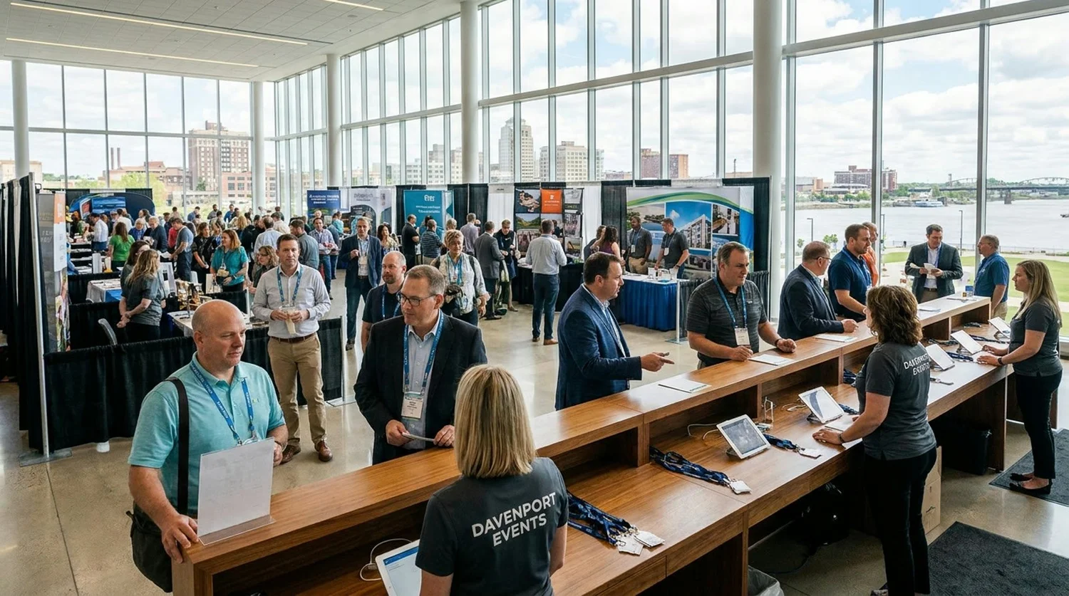Event staffing and convention setup in Davenport