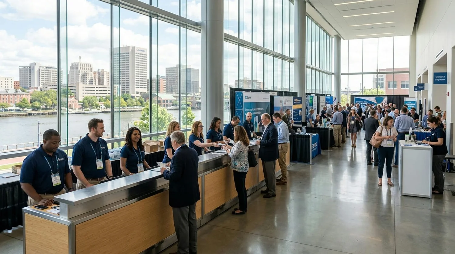 Event staffing and convention setup in Wilmington