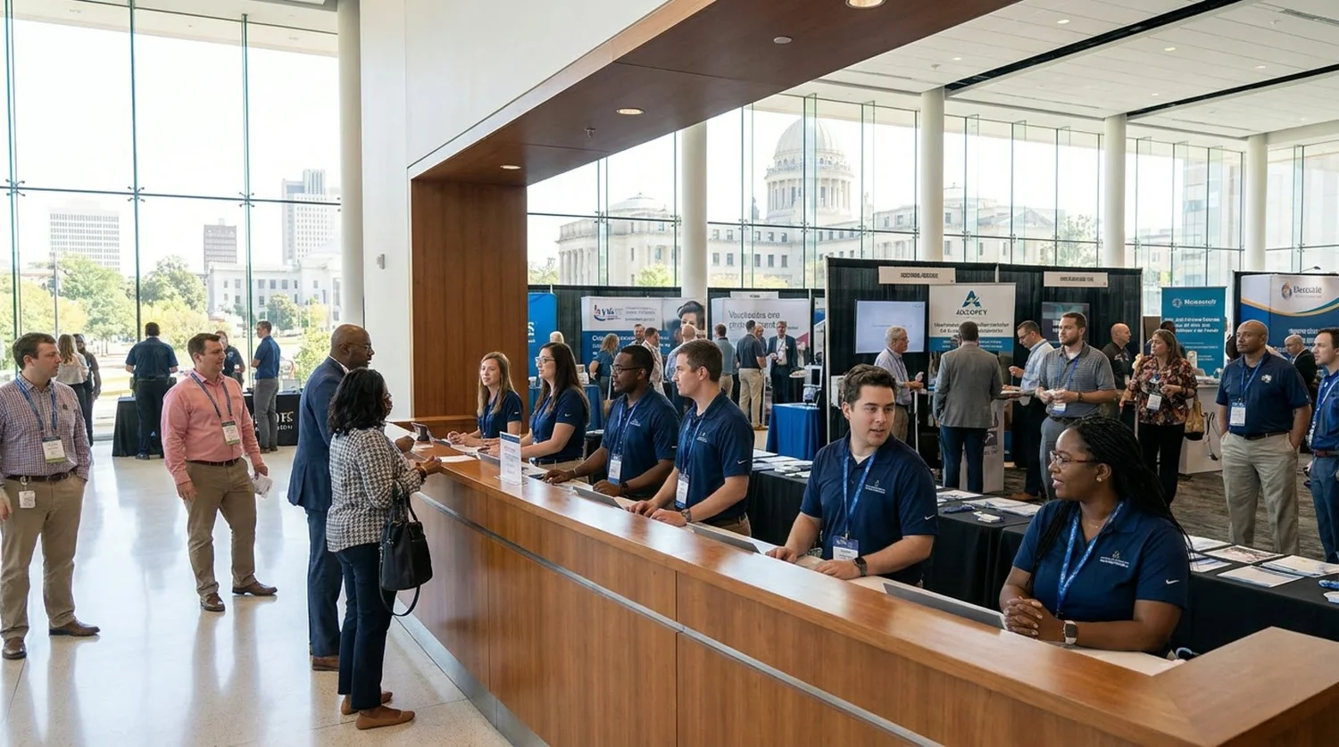 Event staffing and convention setup in Jackson