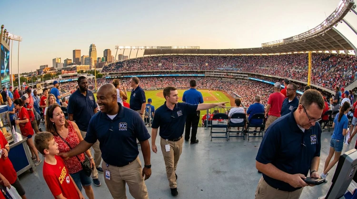 Large event venue requiring professional staffing in Kansas City