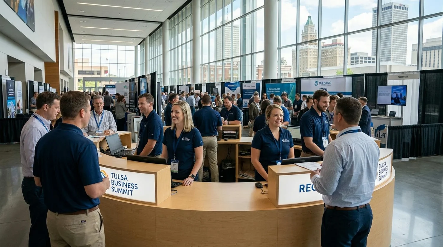 Event staffing and convention setup in Tulsa