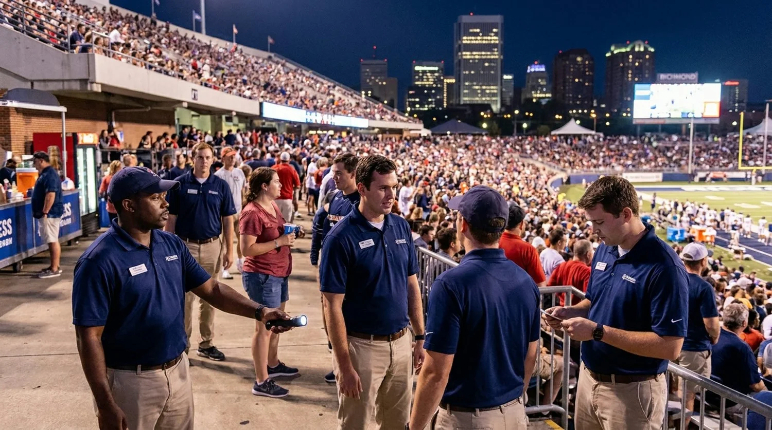 Large event venue requiring professional staffing in Richmond