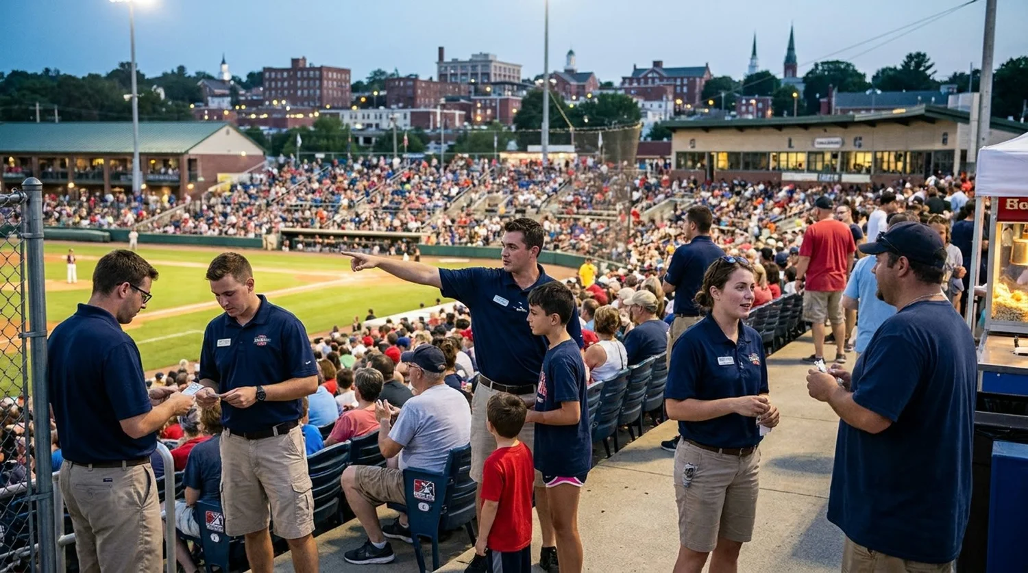 Large event venue requiring professional staffing in Nashua