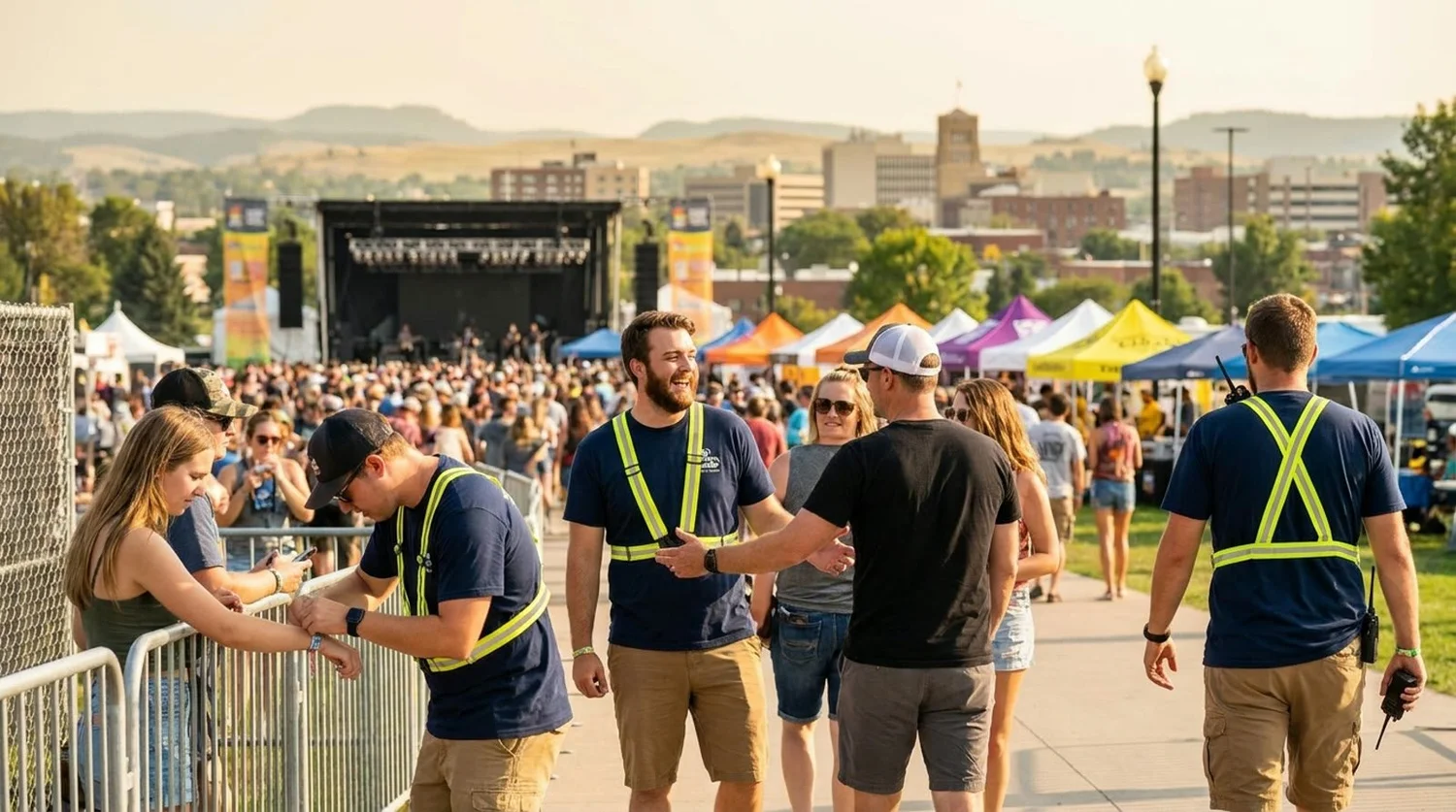 Diverse event types requiring staffing in Rapid City